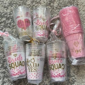 Bridesmaids cups bachelorette party cups